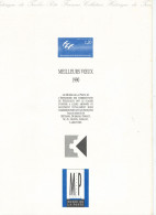 Delcampe - Meilleurs Voeux 1990 - Collection Historique Du Timbre-Poste Français - Documents De La Poste
