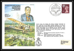 0035 Lettre Grande Bretagne Great Britain Aviation (Airmail Cover Luftpost) ROYAL AIR VISCOUNT TRENCHARD - Postmark Collection