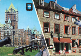 CANADA - Québec - Hôtellerie - Château Frontenac - Hôtel - Two Hostely - Kiosque - Canon - Garde - Animé - Carte Postale - Québec - Château Frontenac