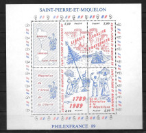 1989 - BF 3 **MNH - Hojas Y Bloques