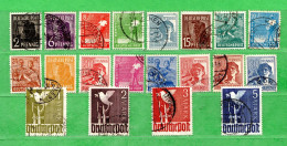 (Us8) GERMANIA - ° 1947 - ZONE INTERALLIEE.  20 Valeur. Yvert 32 à 52. SANS Le N° 48 - Afgestempeld