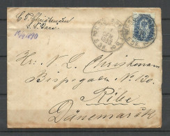RUSSIA Russland 1890 O St. Petersburg Cover Sent To Denmark RISE - Briefe U. Dokumente