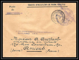 3797 Troupes Coloniales Intendance 1913 Gailhac Marrakech Lettre Cover Occupation Du Maroc War - Covers & Documents
