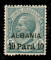 Albania - 1907 - 10 Para Su 5 Cent (7) - Gomma Integra - Ottimamente Centrato - Diena - Other & Unclassified