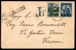Posta Ordinaria E Storia Postale - Colà Di Lazise - Muto A Data Su 1 Lira (551) + 5 Lire (555) - Bustina Per Verona Del - Other & Unclassified