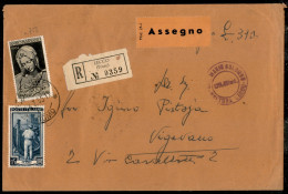 Posta Ordinaria E Storia Postale - 60 Lire Anno Mariano + 15 Lire Italia Al Lavoro (641 + 752) Su Raccomandata Assegno L - Other & Unclassified