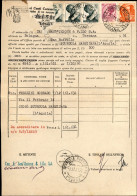 Posta Ordinaria E Storia Postale - Modulo Del Servizio Riscossioni Affrancato Con Striscia Di Tre Del 85 Lire + 10 Lire - Other & Unclassified