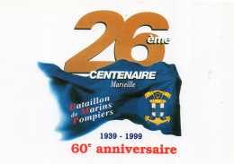 Delcampe - CPM - E - MARSEILLE - 60 EME ANNIVERSAIRE DU BATAILLON DE MARINS POMPIERS - Feuerwehr