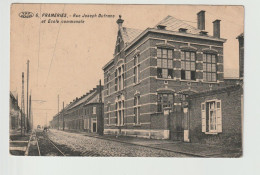 Frameries Rue Joseph Dufrane Et Ecole Communale - Frameries