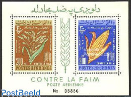 Afghanistan 1963 Freedom From Hunger S/s, Mint NH, Health - Nature - Freedom From Hunger 1963 - Flowers & Plants - Contro La Fame