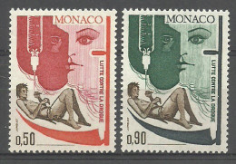 Monaco 1972 Mi 1049-1050 MNH  (ZE1 MNC1049-1050) - Drugs