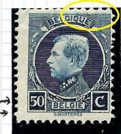 N° 211* -  50 C - Bleu-gris -  - Retouches - 1921-1925 Petit Montenez