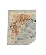 EX COLONIA ESPAÑOLA VICEPTO SOBRE FRACMENTO DE PAPEL DE CARTA CANCELADO DE PARRILLA - Cuba (1874-1898)