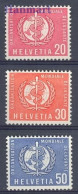 Switzerland 1960 Mi Who 32-34 MNH  (ZE1 SWTwho32-34) - WHO