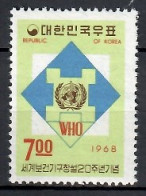 Korea, South  1968 Mi 608 MNH  (ZS9 SKA608) - WHO