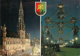 A5136 Belgium Bruxelles By Night Different Sights - Bruxelles La Nuit