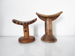 Deux Appuie-tête éthiopiens - Arte Africano