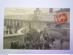 BRAY-et-LU  (Val D'Oise)  :  Usines De La Vieille Montagne  -  Sortie Des Ouvriers   1913 - Bray-et-Lû