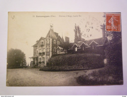 Delcampe - SANCERGUES  (Cher)  :  Château D'AUGY , Façade Est   1917 - Sancergues