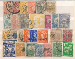 Delcampe - (*), *, O 28 Db Vegyes Külföldi Bélyeg Kis Stecklapon - Altri & Non Classificati