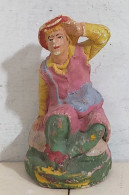 91822 Pastorello Presepe - Statuina In Pasta - Ragazzo Seduto - Weihnachtskrippen