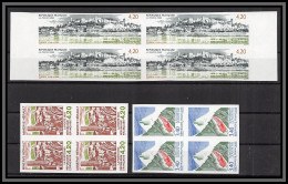 France N°2816/2818 Le Petit Train D'Artouste Chinon Minerve 1993 Non Dentelé ** MNH (Imperf) Bloc 4 Cote 280 Euros - 1991-2000