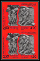 France N°2813A Martyrs Et Héros De La Résistance Guerre 1939/45 War 2813 2814 Non Dentelé ** MNH (Imperf) Paire - 1991-2000