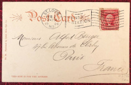 Etats-Unis - Divers Sur CPA De ST. LOUIS, MO (ANNEX STATION) 1906 Pour La France - (C1722) - ...-1900