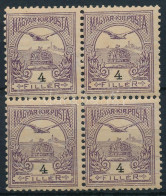 ** 1900 Turul 4f Négyestömb "a" Számvízjelállással - Other & Unclassified