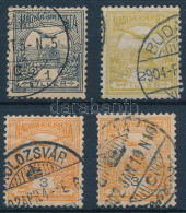 O 1900 4 Db Turul Bélyeg Csillag Vízjellel - Other & Unclassified