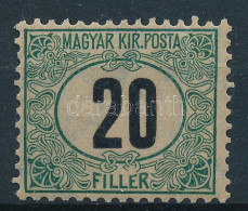 * 1903 Zöldportó I. 20f 11 3/4 : 12 Fogazással (11.000) - Other & Unclassified