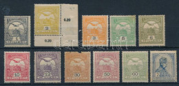 **, * 1906 Turul 11 Klf érték Vegyes Minőségben (rozsdafoltok / Stain, 30f Szakadt / Torn) - Other & Unclassified