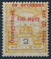* 1915 Hadisegély (II.) 2f Túlfestékezett, Felfelé Tolódott Felülnyomattal - Other & Unclassified