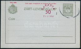 Baranya 1919 Használatlan 50f Díjjegyes Zárt Levelezőlap Bodor Vizsgálójellel - Other & Unclassified