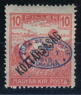 * Debrecen I. 1919 Arató/Köztársaság 10f Bodor Vizsgálójellel - Other & Unclassified