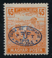 * Debrecen I. 1919 Magyar Posta 45f Bodor Vizsgálójellel - Other & Unclassified