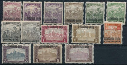 * Nyugat-Magyarország III. 1921 14 Db Bélyeg Bodor Vizsgálójellel - Other & Unclassified