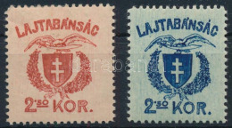 * Nyugat-Magyarország VII. 1921 2,50K Eltérő Piros Színben + Támpéldány, Mindkettő Bodor Vizsgálójellel - Other & Unclassified