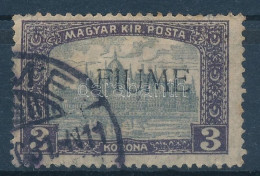 O Fiume 1918 Parlament 3K / Mi 23 MP II. Signed: Bodor - Other & Unclassified