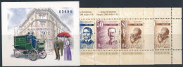 ** 1997 Bélyegnap (70.) Ajándék Blokk + 2000 Jeles Magyarok (I.) 2 Db Blokk ívszéli Felirattal (10.000) - Other & Unclassified