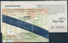 ** 1999 Napfogyatkozás Blokk A Hozzá Tartozó Azonos Sorszámú Nyeremény Szelvénnyel. Nagyon Ritka, Mert Kevés Ideig Adták - Other & Unclassified