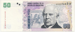 Argentína DN(2014) 50P "65277669 H" T:AU Sarokhajlás Argentina ND(2014) 50 Pesos "65277669 H" C:AU Folded Corner P#356a. - Unclassified