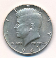 Amerikai Egyesült Államok 1967. 1/2$ Ag "Kennedy" T:AU Kis Patina USA 1967. 1/2 Dollar Ag "Kennedy" C:AU Small Patina Kr - Unclassified