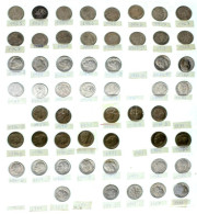 Amerikai Egyesült Államok 1994-2001. 5c Cu-Ni "Liberty" (14x) + 1965-1988. 10c (1D) "Liberty" Cu-Ni (54x) T:AU-VF United - Unclassified
