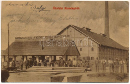 T2/T3 1911 Kismánya, Malá Mana (Mánya); Kismányai Fedélcserépgyár. Adler Ferenc Kiadása 706. (W.L. ?) / Tile Factory (EK - Unclassified