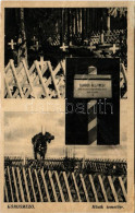 Delcampe - T4 1942 Kőrösmező, Körösmező, Yasinia, Yasinya, Jaszinya, Jassinja, Jasina (Máramaros); Hősök Temetője. Galac S. Kiadása - Unclassified