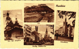 ** T2 Munkács, Mukacheve, Mukacevo; Görög Katolikus Templom, Vár, Horthy Miklós Utca, Városháza / Greek Catholic Church, - Unclassified