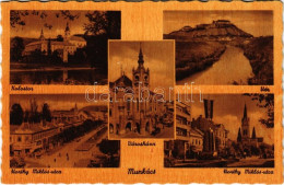 ** T1/T2 Munkács, Mukacheve, Mukacevo; Kolostor, Vár, Városháza, Horthy Miklós Utca / Monastery, Castle, Town Hall, Stre - Unclassified