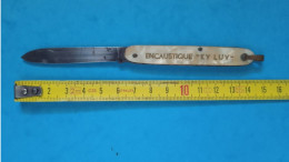 Couteau Pliant Encaustique KY LUY ( Des Ets Gaston PEBREL à Chamalières, Puy De Dôme) Canif - Couteaux