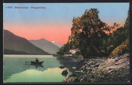 AK Ringgenberg /Brienzersee, Panorama Mit Boot - Ringgenberg